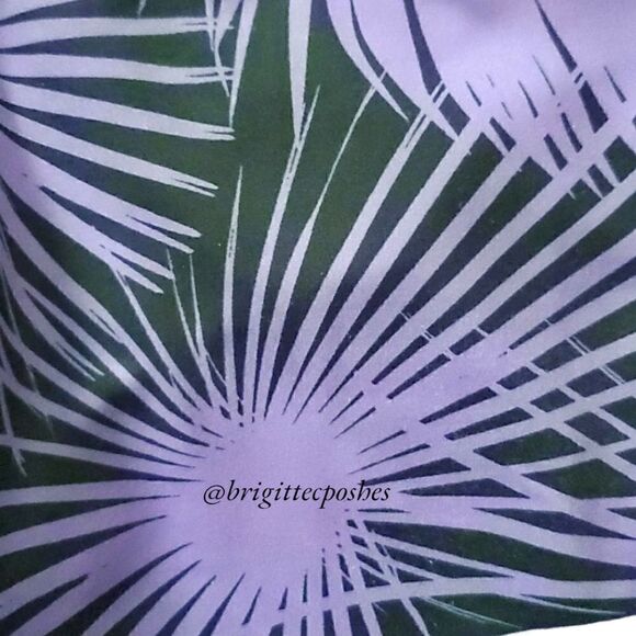 FLYWHEEL Black/Purple Palm Tree Print Leggings - Picture 2 of 6